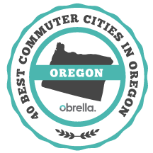Best Commuter Cities in Oregon Badge