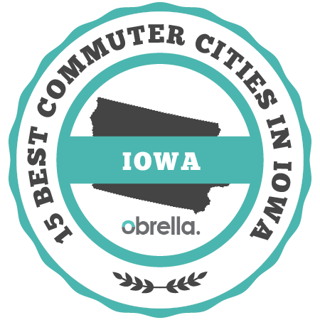 Best Commuter Cities in Iowa Badge