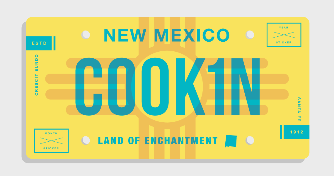 New Mexico license plate design by Obrella